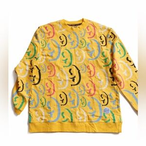 Gino Green Global Y2K Yellow Sweatshirt – Size XL